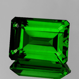 16x12 mm { 13.43 cts} Emerald Cut AAA Fire Intense Chrome Green Apatite Natural Natural {Flawless-VVS}--AAA Grade