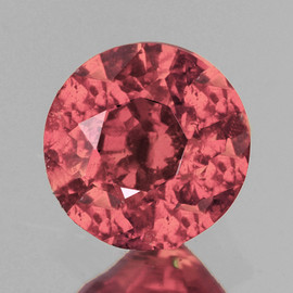 7.50 mm {2.09 cts} Round Best AAA Fire Intense Salmon Pink Spinel Natural {AAA Grade}