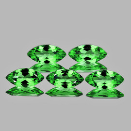 6x3 mm 5 pcs Marquise Brilliant Cut AAA Fire Natural Chrome Green Tsavorite Garnet {Flawless-VVS}