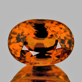 6x4 mm { 0.70 cts } Oval AAA Fire AAA Orange Sapphire Natural {Flawless-VVS}