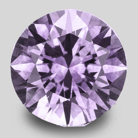 5.30 mm { 0.65 cts} Round Brilliant Cut AAA Fire Natural Violet Spinel {Flawless-VVS}