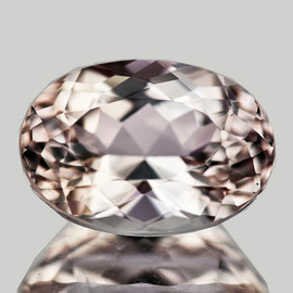 14x10mm { 7.08 cts} Oval Brilliant Cut Extreme Brilliancy Intense Light Morganite Natural [Flawless-VVS]-
