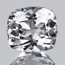 6x5.5 mm { 0.84 cts} Cushion Brilliant Cut Extreme Brilliancy Natural Titanium Beryl { Flawless-VVS}