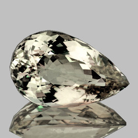 9x6 mm { 1.20 cts } Pear Brilliant Cut AAA Fire Natural Peach Morganite [Flawless-VVS]