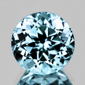 5.00 mm 1 pcs Round Brilliant Cut Extreme Brilliancy Natural Santa Maria Blue Aquamarine {Flawless-VVS1}--AAA Grade