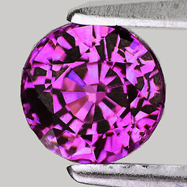 6.00 mm { 1.07 cts} Round Cut AAA Fire Premium AAA Purple Sapphire Natural {Flawless-VVS}--(UNHEATED)--FREE CERTIFICATE