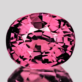 7.5x6.5 mm { 1.30 cts} Oval Cut Best AAA Fire Intense Red Pink Tourmaline Natural {Flawless-VVS}--AAA Grade