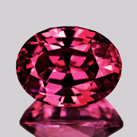8x6 mm { 1.12 cts} Oval Cut AAA Fire Intense Red Pink Tourmaline Natural {Flawless-VVS}--AAA Grade