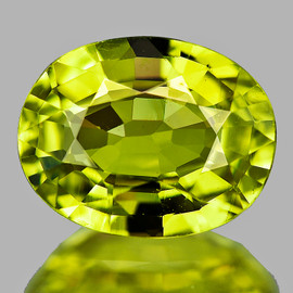7x6 mm { 1.07 cts} Oval Cut AAA Fire Intense Canary Yellow Chrysoberyl Natural {Flawless-VVS}--AAA Grade