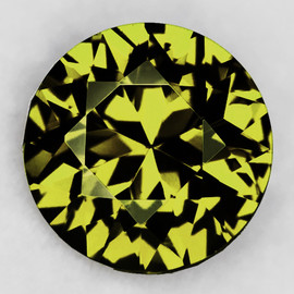 6.00 mm Round Brilliant Cut Extreme Brilliancy Intense Lemon Yellow Tourmaline Natural {Flawless-VVS }--AAA Grade