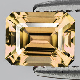 9x7 mm { 2.73 cts} Octagon Emerald Cut Best AAA Fire Natural AAA Peach Champagne Tourmaline {Flawless-VVS}--AAA Grade