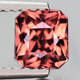 6x5 mm { 1.16 cts } Octagon Emerald Cut AAA Fire Natural Color Shift Pink Orange Malaya Garnet {Flawless-VVS}--AAA Grade