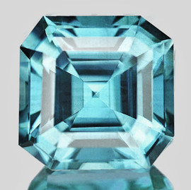 6.00 mm { 1.05 cts} Square Emerald Cut Best AAA Fire Natural AAA Paraiba Blue Apatite {Flawless-VVS}--AAA Grade