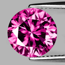 5.30 mm Round Brilliant Cut Extreme Brilliancy Intense Pink Tourmaline Natural {Flawless-VVS}--AAA Grade