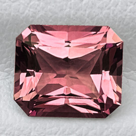 8x7 mm { 1.65 cts } Octagon Radiant Cut AAA Fire AAA Padparadscha Pink Tourmaline Natural { Flawless-VVS }--AAA Grade