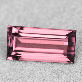 12x6 mm { 2.90 cts } Baguette Machine Emerald Cut AAA Fire Natural Padparadscha Pink Tourmaline { Flawless-VVS }--AAA Grade