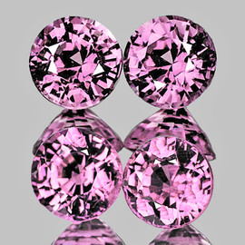 3.70 mm 4 pcs Round AAA Fire AAA Cherry Blossoms Pink Spinel Natural {Flawless-VVS}--AAA Grade 3.70 mm 4 pcs Round AAA Fire AAA Cherry Blossoms Pink Spinel Natural {Flawless-VVS}--AAA Grade