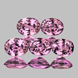 4x3 mm 5 pcs Oval Cut AAA Fire AAA Cherry Blossoms Pink Spinel Natural {Flawless-VVS}--AAA Grade