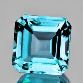 8.00 mm Octagon Asscher Cut AAA Fire Intense Sky Blue Topaz Natural {Flawless-VVS1}