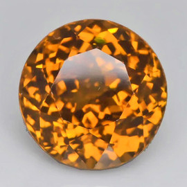 6.00 mm { 1.05 cts } Round Brilliant Cut Extreme Brilliancy AAA Golden Yellow Mali Garnet Natural {Flawless-VVS}--AAA Grade