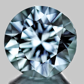 5.70 mm Round Machine Brilliant Cut Extreme Brilliancy AAA Teal Blue Sapphire Natural {Flawless-VVS}--AAA Grade