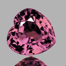4.00 mm Heart AAA Fire Natural Padparadscha Pink Sapphire {Flawless-VVS}