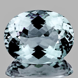 10x8 mm { 2.47 cts } Oval Brilliant Cut Extreme Brilliancy Natural Blue Aquamarine {Flawless-VVS}