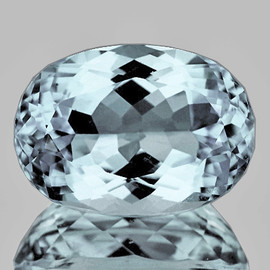 11x8 mm { 2.90 cts } Oval Brilliant Cut Extreme Brilliancy Natural Blue Aquamarine {Flawless-VVS}