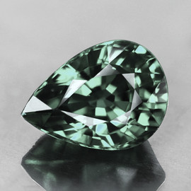 7x5 mm { 0.88 cts } Pear UNHEATED Natural Color Change Sapphire (Green-Blue to Purple ) ( FREE CERTIFICATE )