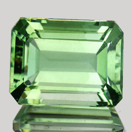 12x10 mm { 4.94 cts } Octagon Emerald Cut AAA Fire Intense Green Amethyst Natural {Flawless-VVS1}--AAA Grade