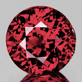 7.20 mm { 1.71 cts } Round Brilliant Cut Extreme Brilliancy AAA Cherry Pink Red Rhodolite Garnet Natural {Flawless-VVS}--AAA Grade