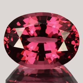 9x7 mm { 2.03 cts } Oval AAA Fire AAA Padparadscha Pink Rhodolite Garnet Natural {Flawless-VVS}--AAA Grade