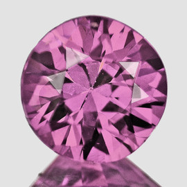 5.00 mm Round Brilliant Cut AAA Fire Intense Violet Pink Spinel Natural {Flawless-VVS}