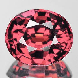 8x7 mm { 1.68 cts } Oval Extreme Brilliancy Intense Padparadscha Pink Spinel Natural {VVS}--AAA Grade