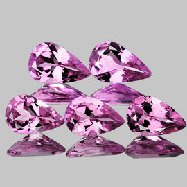 5x3 mm 5pcs Pear Brilliant Cut AAA Fire AAA Pink Sapphire Natural {Flawless-VVS}--AAA Grade
