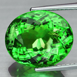 8x7 mm { 1.90 cts} Oval Brilliant Cut Extreme Brilliancy Intense Chrome Green Tsavorite Garnet Natural { AAA Grade }--FREE CERTIFICATE