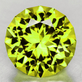 5.00 mm { 0.51 cts } Round Machine Brilliant Cut Extreme Brilliancy Intense Green Yellow Chrysoberyl Natural {Flawless-VVS}--AAA Grade