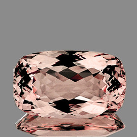 11x7 mm { 2.27 cts } Cushion Brilliant Cut AAA Fire Natural AAA Peach Pink Morganite { Flawless-VVS }--AAA Grade