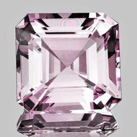 7.00 mm { 1.82 cts } Octagon Asscher Cut Extreme Brilliancy Natural Pink Morganite { Flawless-VVS }