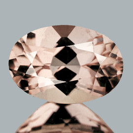 7x5 mm Oval Brilliant Cut AAA Fire Natural Peach Morganite [Flawless-VVS]