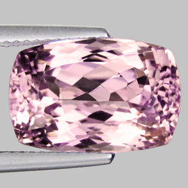 12x8 mm { 3.80 cts } Cushion Brilliant Cut Extreme Brilliancy Natural AAA Pink Morganite { Flawless-VVS }--AAA Grade--FREE CERTIFICATE