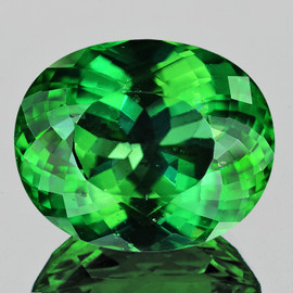 11.5x9 mm { 4.67 cts} Oval Brilliant Cut Extreme Brilliancy Intense Chrome Green Apatite Natural (Flawless-VVS)--AAA Grade