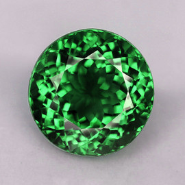 9.00 mm { 3.42 cts} Round Brilliant Cut Extreme Brilliancy Best AAA Chrome Green Apatite Natural (Flawless-VVS)--AAA Grade
