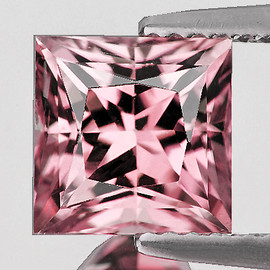 4.50 mm Square Princess Cut Extreme Brilliancy Natural AAA Padparadscha Pink Sapphire {Flawless-VVS}--AAA Grade
