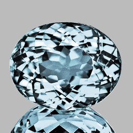 8.5x7 mm { 1.38 cts } Oval Brilliant Cut Extreme Brilliancy Natural Santa Maria Blue Aquamarine {Flawless-VVS}--AAA Grade