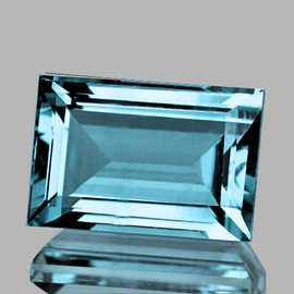 7x4.5 mm Baguette Emerald Cut AAA Fire Intense Santa Mara Blue Aquamarine {Flawless-VVS}