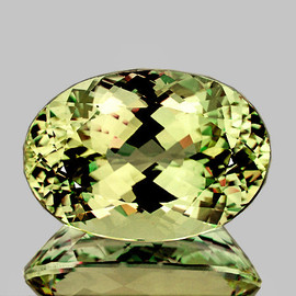 12x9 mm { 5.75 cts} Oval Brilliant Cut Extreme Brilliancy AAA Canary Yellow Beryl 'Heliodor' Natural {Flawless-VVS1}--AAA Grade