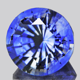4.20 mm ( 0.40 cts ) Round AAA Fire AAA Ceylon Blue Sapphire Natural {VVS}