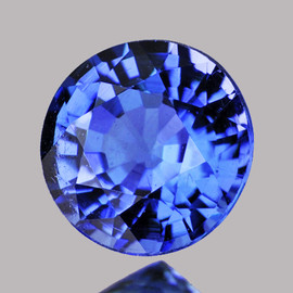 4.00 mm Round AAA Fire Natural AAA Ceylon Blue Sapphire {Flawless-VVS}