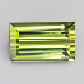 9x5 mm { 1.91 cts} Baguette Machine Emerald Cut Best AAA Neon Natural Yellow Green Tourmaline { Flawless-VVS }--AAA Grade